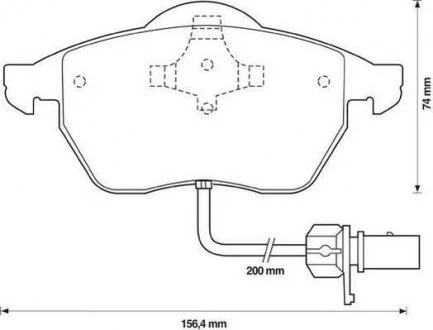 Колодки тормозные Audi A 4 / A6 / VW Passat Jurid 571982J