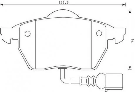 Гальмівні колодки передні Audi A3,TT/ Seat Leon,Toledo/ Skoda,Octavia/ VW Bora,Golf IV Jurid 571984J