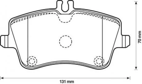 Гальмівні колодки передні Mercedes C-CLASS/ CLC-CLASS/ CLK/ SLK Jurid 571986J