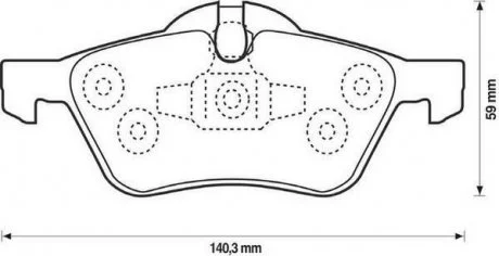 BMW Тормозные колодки передние Mini Cooper,One 01- Jurid 571992J