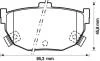 Тормозные колодки HYUNDAI Coupe NISSAN Maxima Jurid 572127J (фото 1)