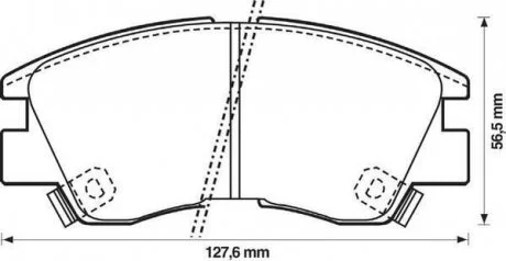Гальмівні колодки Jurid 572281J