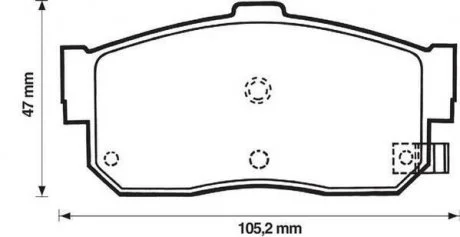 Тормозные колодки NISSAN Maxima QX Jurid 572376J