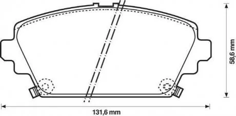 Колодки гальмівні HONDA Accord Jurid 572429J