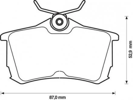 Гальмівні колодки задні KIA Magentis/ Honda Accord VI VII Jurid 572478J