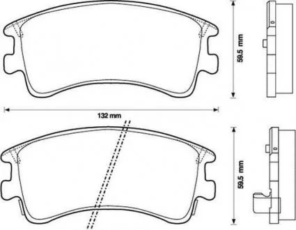 Колодки гальмівні MAZDA 6 Jurid 572482J