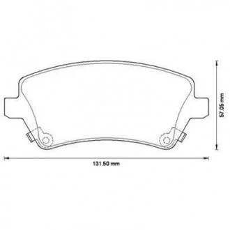 Тормозные колодки TOYOTA Corolla Jurid 572491J