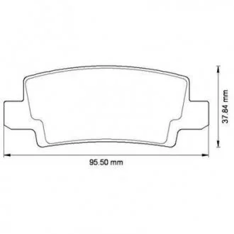 Колодки гальмівні TOYOTA Corolla Jurid 572492J