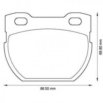 Колодки гальмівні LAND ROVER Defender 110 Jurid 572494J (фото 1)