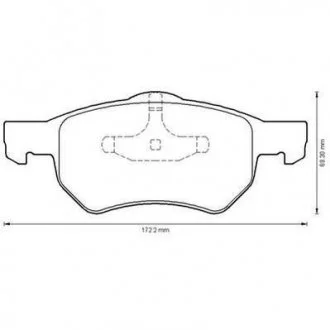 Фото 1 - тормозные колодки пер. Voyager 96-07 Jurid 572509J Тормозные колодки пер. Voyager 96-07 Jurid 572509J (фото 1)