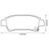 JURID TOYOTA Тормозные колодки задн. Avensis Verso 01-, Previa 00- 572512J