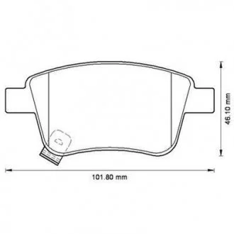 Гальмівні колодки задні TOYOTA AVENSIS/COROLLA Verso/PREVIA Jurid 572516J
