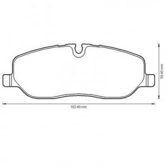 Тормозные колодки передние LAND ROVER DISCOVERY/RANGE ROVER Jurid 572521J