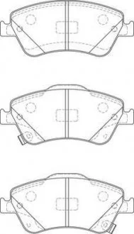 Тормозные колодки передние TOYOTA AURIS Jurid 572524J