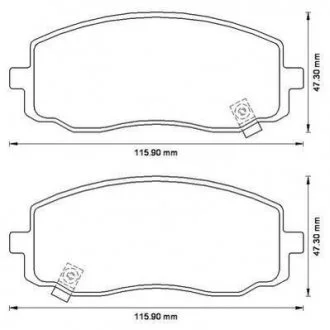 Колодки гальмівні KIA Picanto Jurid 572526J