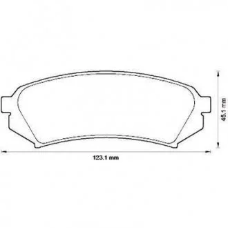 Гальмівні колодки задні LEXUS LX TOYOTA LAND CRUISER Jurid 572548J