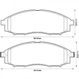 NISSAN Тормозные колодки передн. Navara 02- Jurid 572551J