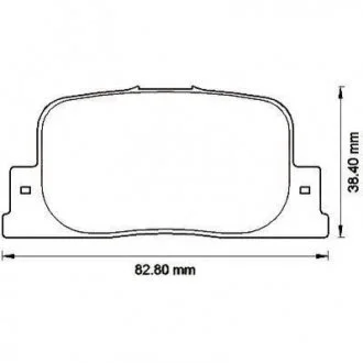 Тормозные колодки TOYOTA Camry Jurid 572559J