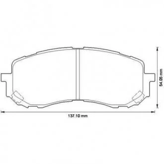 Тормозные колодки SUBARU Impreza Jurid 572571J