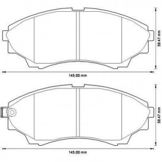 FORD Тормозные колодки передн.Ranger,Mazda BT-50 99- Jurid 572572J