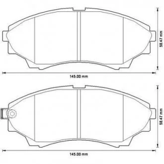 FORD Тормозные колодки передн.Ranger,Mazda BT-50 99- Jurid 572572J