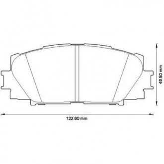 Тормозные колодки Toyota Yaris 1.0 VVT-i, 1.3 VVT-i,1.4D-4D Jurid 572578J