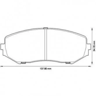 Тормозные колодки передние Suzuki Grand Vitara I, II Jurid 572584J