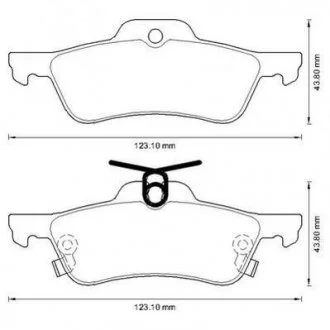 Тормозные кол. зад. Toyota Yaris 05- Jurid 572588J