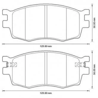 Тормозные колодки Hyundai Accent/Kia Rio II Jurid 572593J