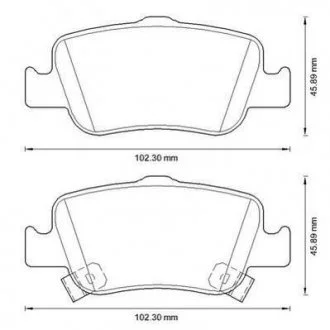 Тормозные колодки TOYOTA Auris Jurid 572601J