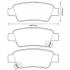 Колодки гальмівні Honda CR-V III 01/07-> Jurid 572606J (фото 1)