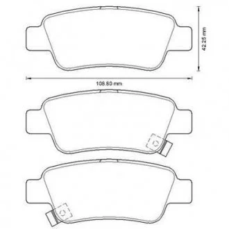 Колодки гальмівні Honda CR-V III 01/07-> Jurid 572606J