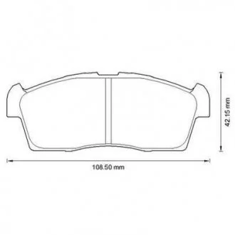 Колодки гальмівні дискові Jurid 572611J (фото 1)