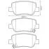Тормозные колодки задние TOYOTA AVENSIS Jurid 572627J (фото 1)