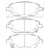 TOYOTA Колодки торм. пер. Avensis 2,0-2,2 08- Jurid 572634JC (фото 1)