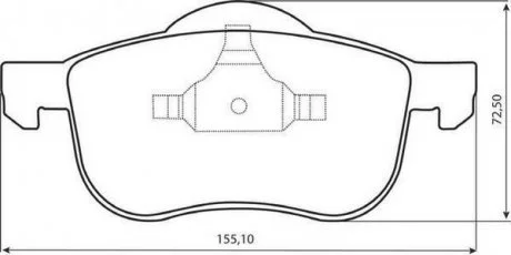 Тормозные колодки передние VOLVO S60/S80/XC70/XC90 Jurid 573003J