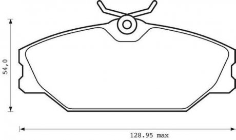 Комплект колодок тормозных дисковых тормозов (4шт) Jurid 573008J (фото 1)