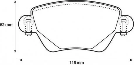 Тормозные колодки FORD Mondeo JAGUAR X-Type Jurid 573012J