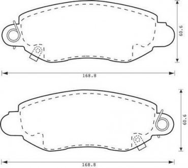 FORD Тормозные колодки передние TRANSIT 00- Jurid 573015J