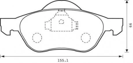 Гальмівні колодки пер. Laguna 01-15 (ATE) Jurid 573016J