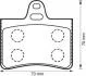 JURID CITROEN Тормозные колодки задн. C5 01- 573028JC