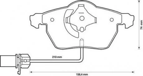 Колодки тормозные Audi A4 / A6 VW Passat Jurid 573037J