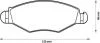 Тормозные колодки передние PEUGEOT 206/306 CITROËN XSARA Jurid 573051J (фото 1)