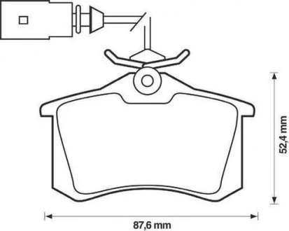 Гальмівні колодки задні AUDI A4 FORD GALAXY SEAT ALHAMBRA VW SHARAN Jurid 573065J