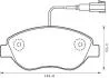 Гальмівні колодки передні FIAT 500/QUBO/FIORINO/PUNTO/LINEA ALFA ROMEO MITO CITROËN NEMO PEUGEOT BI Jurid 573074J (фото 1)