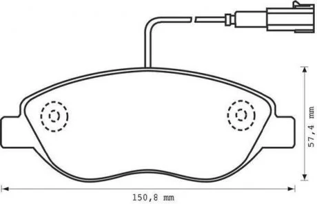Тормозные колодки передние FIAT BRAVO/STILO ALFA ROMEO MITO LANCIA DELTA Jurid 573076J