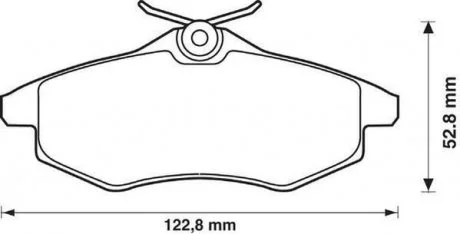 Тормозные колодки передние CITROËN C2/C3 Jurid 573083J