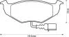 Тормозные колодки SKODA Fabia, VOLKSWAGEN Polo (III) Jurid 573111J (фото 1)