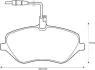 JURID PEUGEOT Тормозные колодки передн.407 04- 573131J