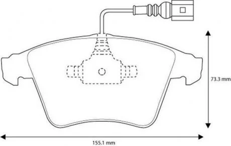 Тормозные колодки VOLKSWAGEN Transporter Jurid 573160J